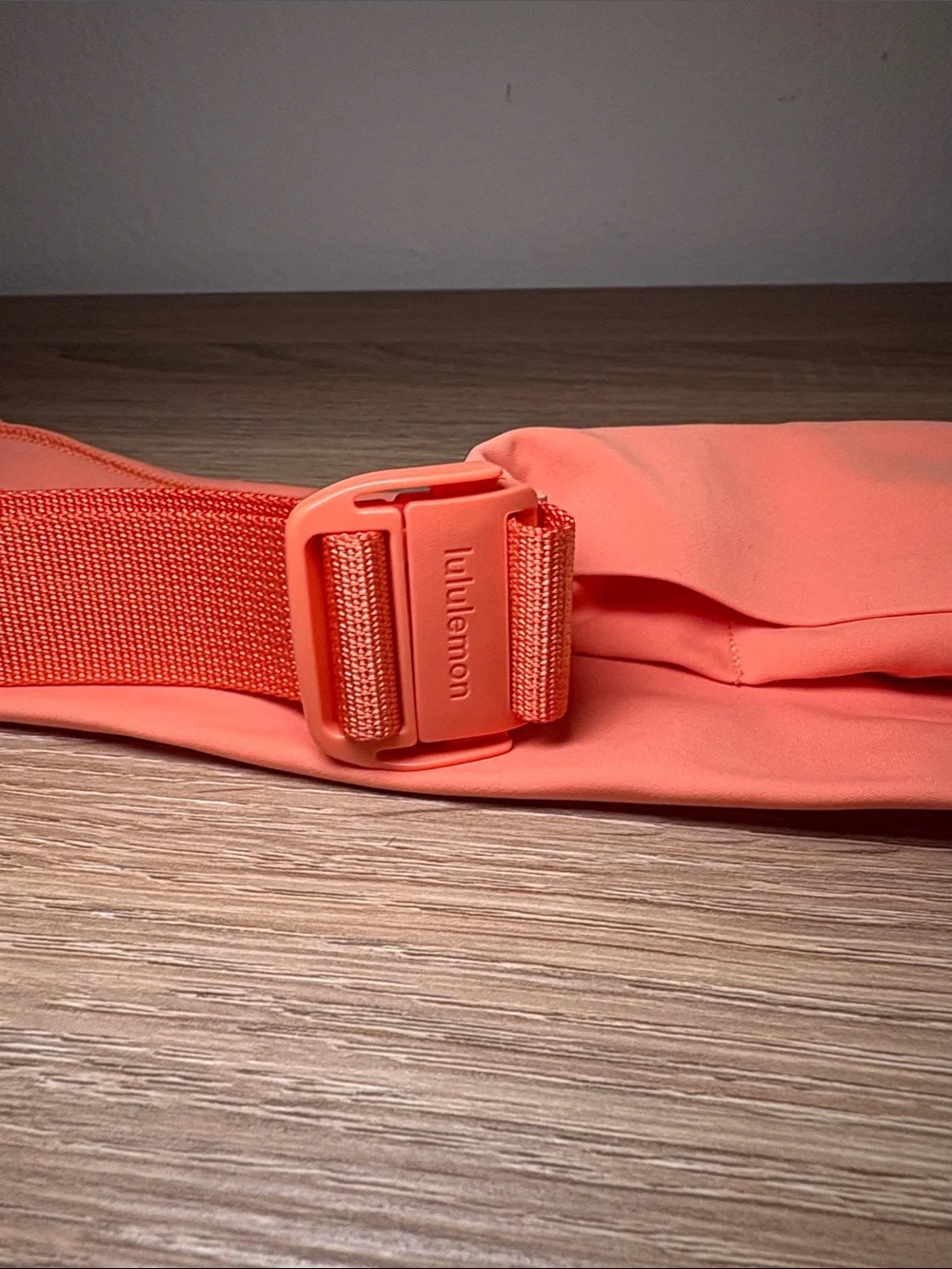 lululemon Fast and Free athletica Coral Orange Slim Waist Pouch